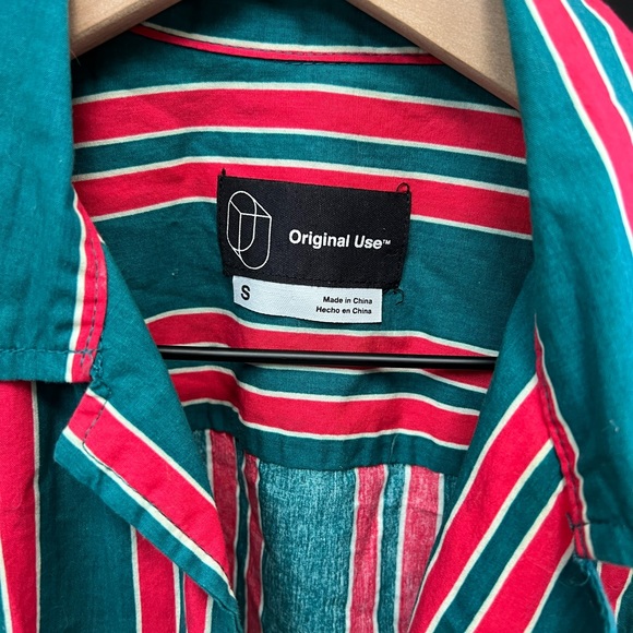 Original Use striped camp collar button down - Picture 2 of 2